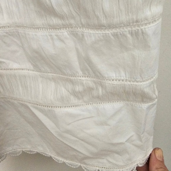 Ulla Johnson Isadora Dress Cowrie White Fit Flare Size 12 100% Cotton Resort NWT - Picture 6 of 11